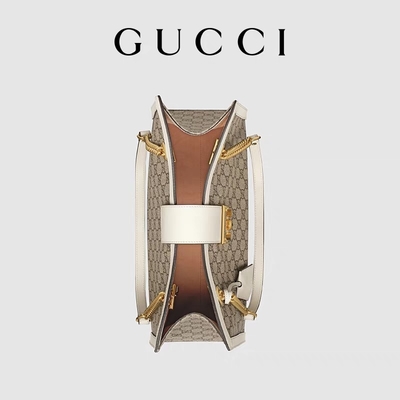 GG Gucci पैडलॉक शोल्डर बैग मीडियम सुप्रीम कैनवास कस्टमाइज्ड