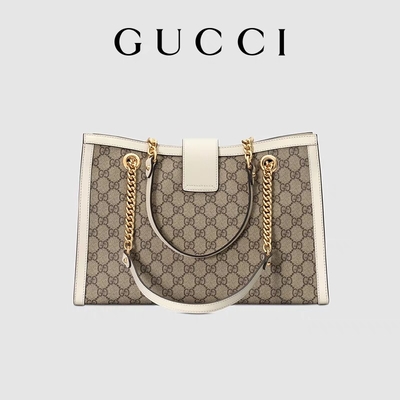 GG Gucci पैडलॉक शोल्डर बैग मीडियम सुप्रीम कैनवास कस्टमाइज्ड