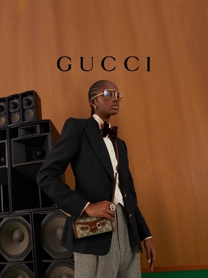 9.5oz GUCCI हॉर्सबिट 1955 मिनी बैग लेडीज़ वॉलेट बेज एबोनी