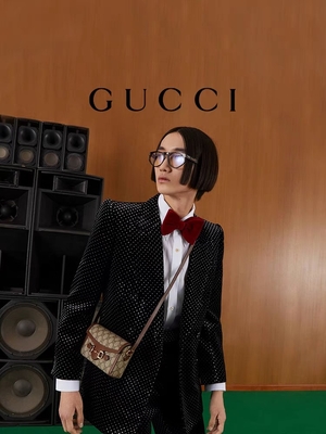 9.5oz GUCCI हॉर्सबिट 1955 मिनी बैग लेडीज़ वॉलेट बेज एबोनी