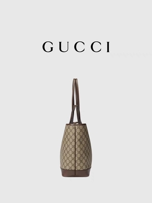 GUCCI Ophidia ब्रांडेड शोल्डर बैग छोटे मध्यम दाने वाले चमड़े का काला
