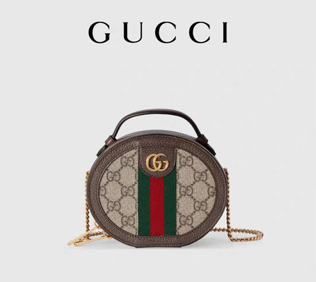 GUCCI ब्रांडेड महिलाओं के हैंडबैग Ophidia मिनी डिजाइनर कैनवास कंधे बैग ODM