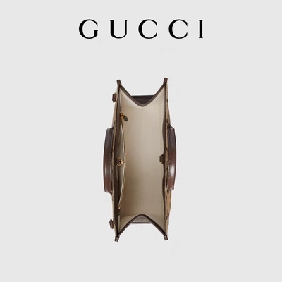 GUCCI ब्रांडेड शोल्डर बैग जंबो GG टोट बैग कैमल मेन जेंटलमैन