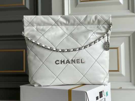 22S Calfskin Navy Chanel 22 &quot;ट्रैश बैग&quot; छोटा हैंडबैग ODM