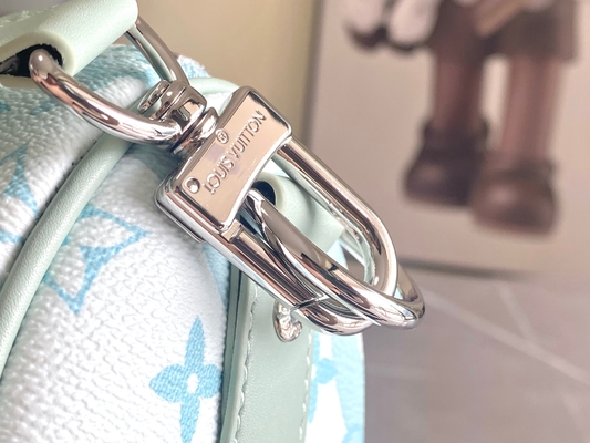 Business LV डिज़ाइनर मोनोग्राम बैग Keepall BandoulièRe 50 नीला ट्रैवल बैग