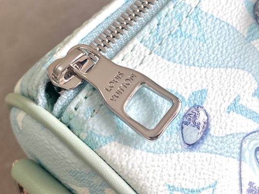 Business LV डिज़ाइनर मोनोग्राम बैग Keepall BandoulièRe 50 नीला ट्रैवल बैग